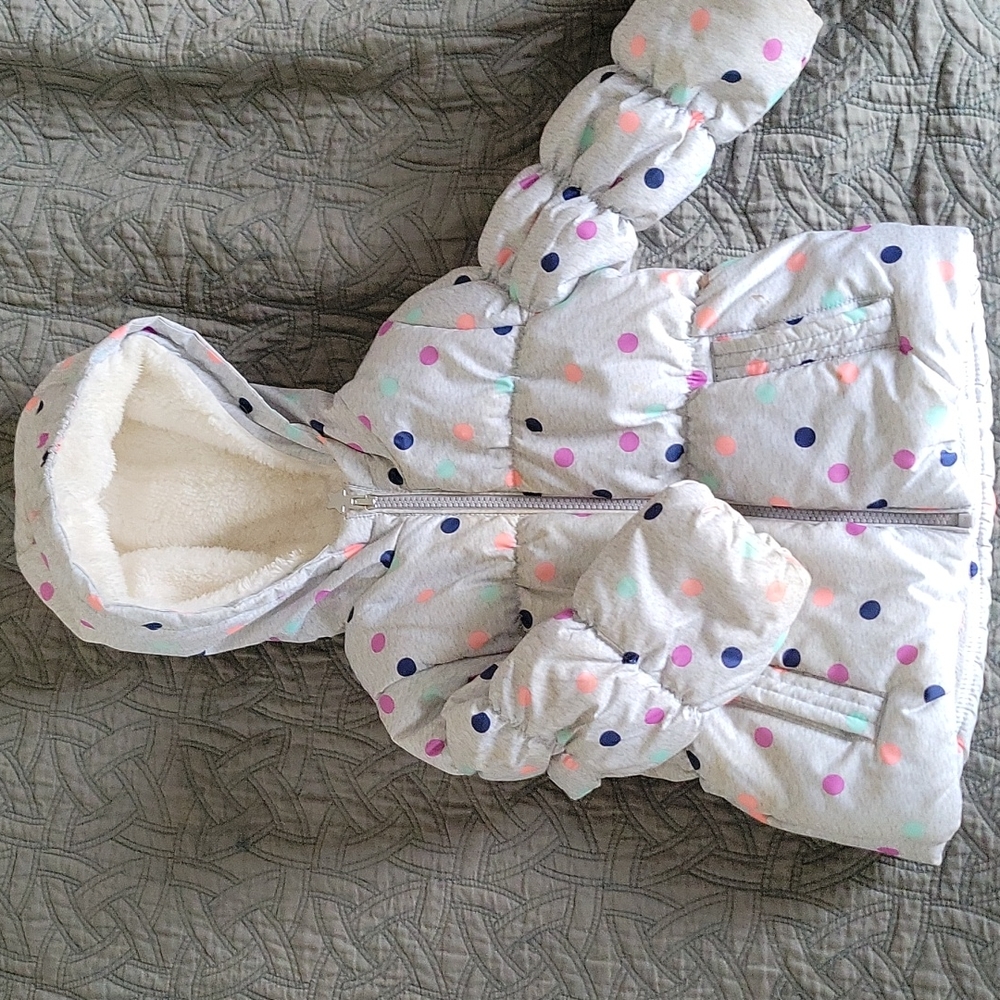 Oshkosh Girls Polka Dot Coat